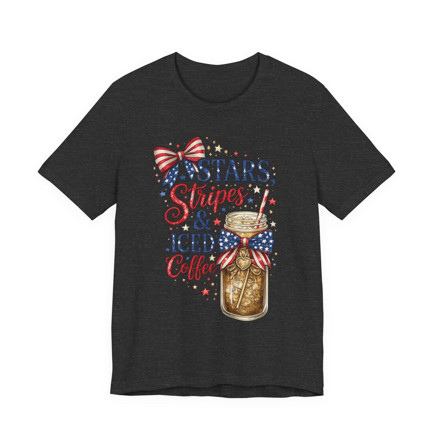 Stars Stripes & Iced Coffee Short Sleeve Tee