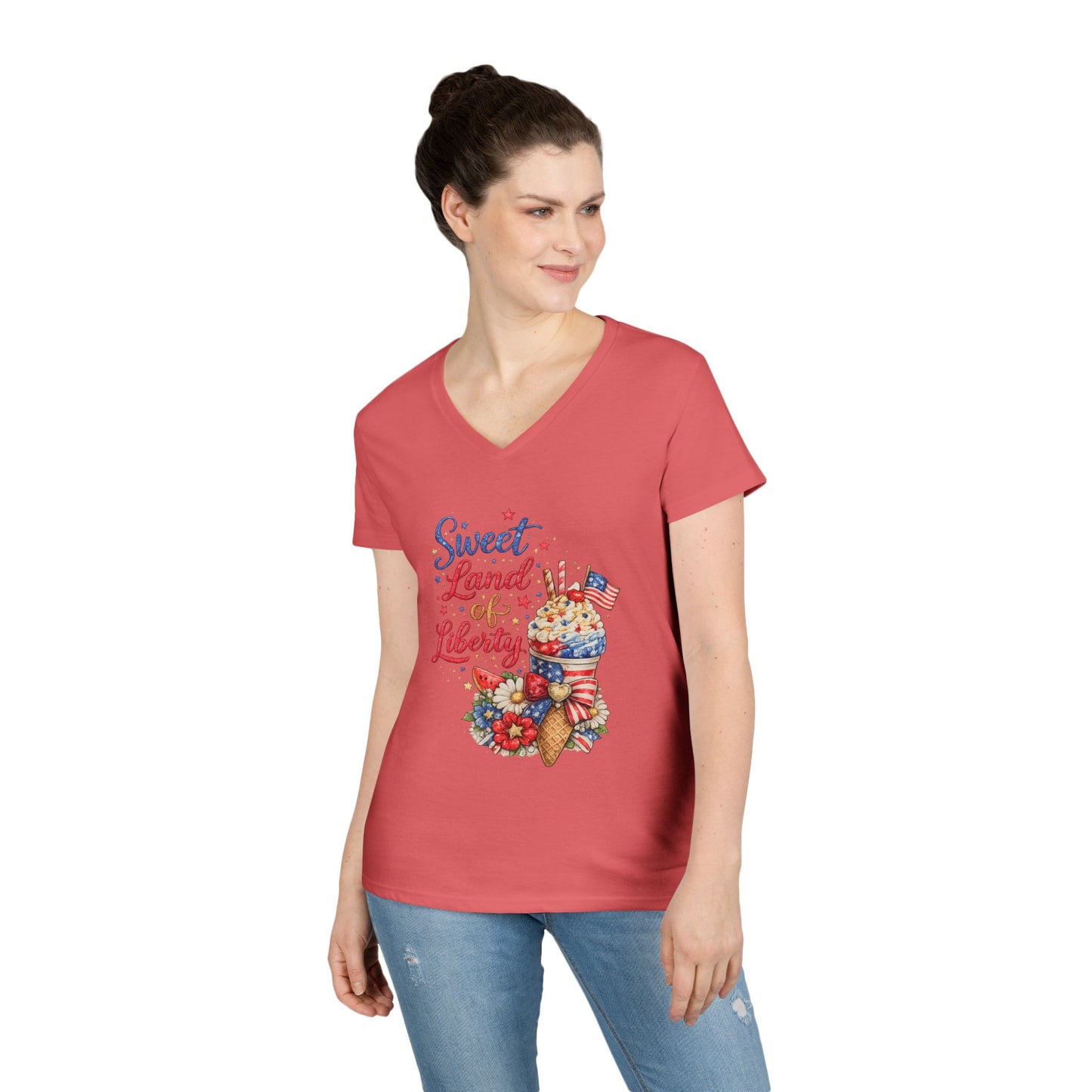 Sweet Land of Liberty V-Neck T-Shirt