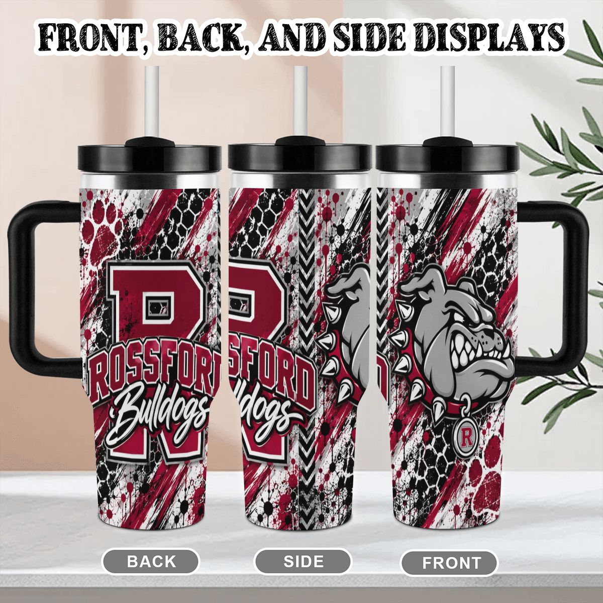 Rossford Bulldogs 40oz Tumbler