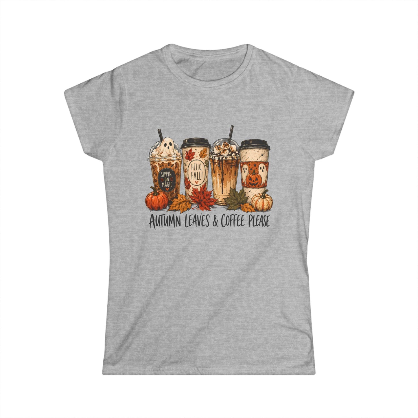 Women's Softstyle Tee — Cozy Fall Essential Lightweight Cotton Tee