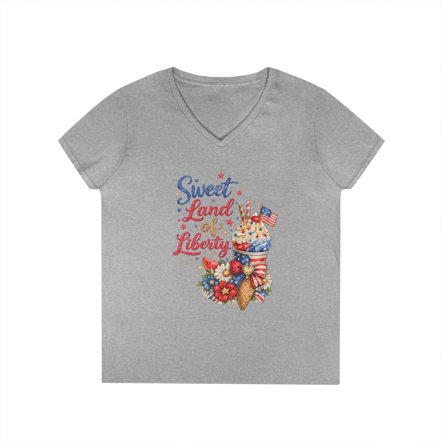 Sweet Land of Liberty V-Neck T-Shirt