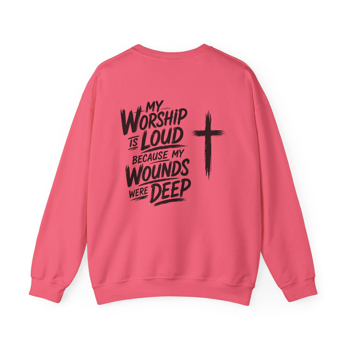 Brushstroke Cross Crewneck