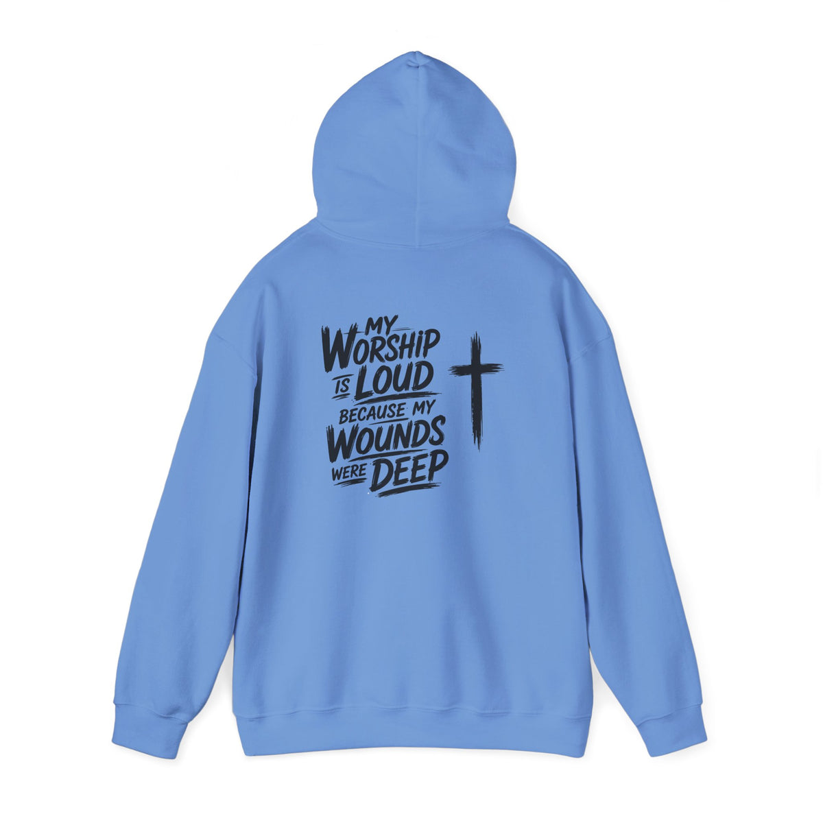 Brushstroke Cross Hoodie