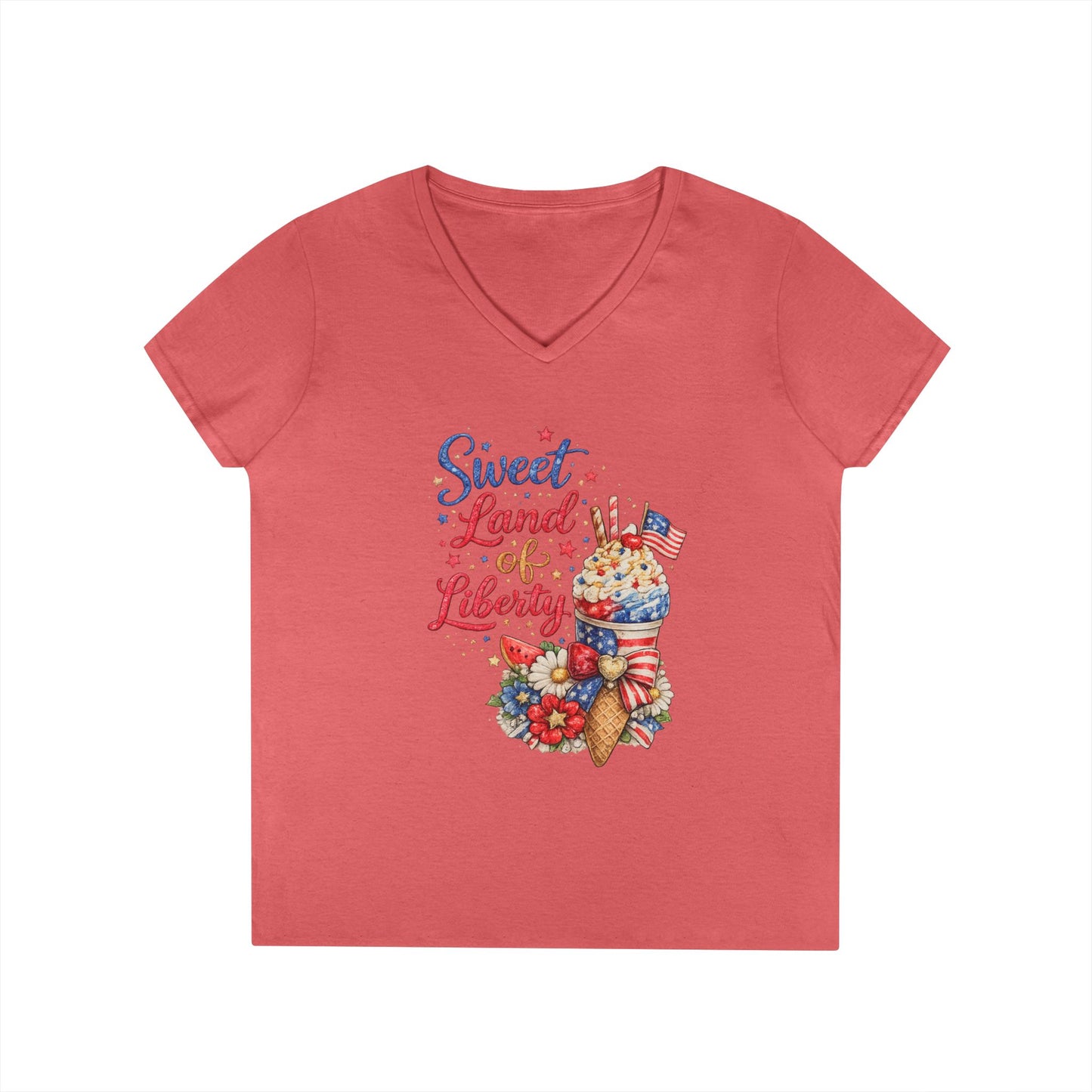 Sweet Land of Liberty V-Neck T-Shirt