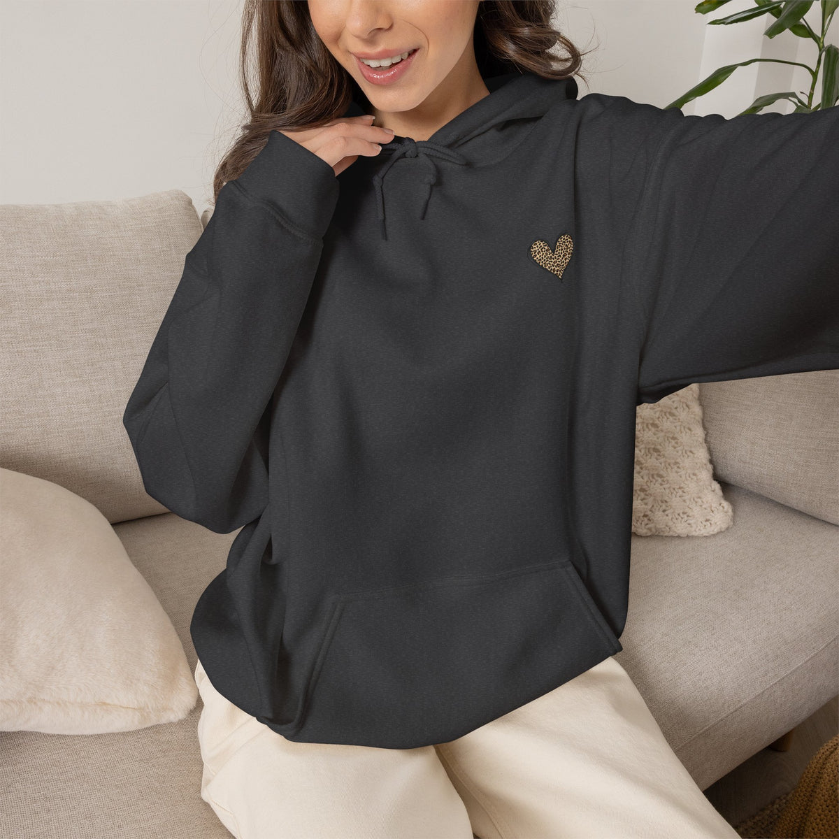Leopard Heart Hoodie