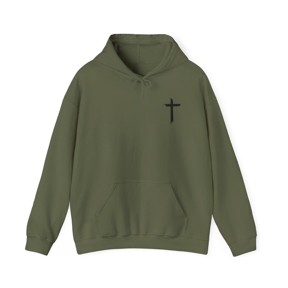 Brushstroke Cross Hoodie