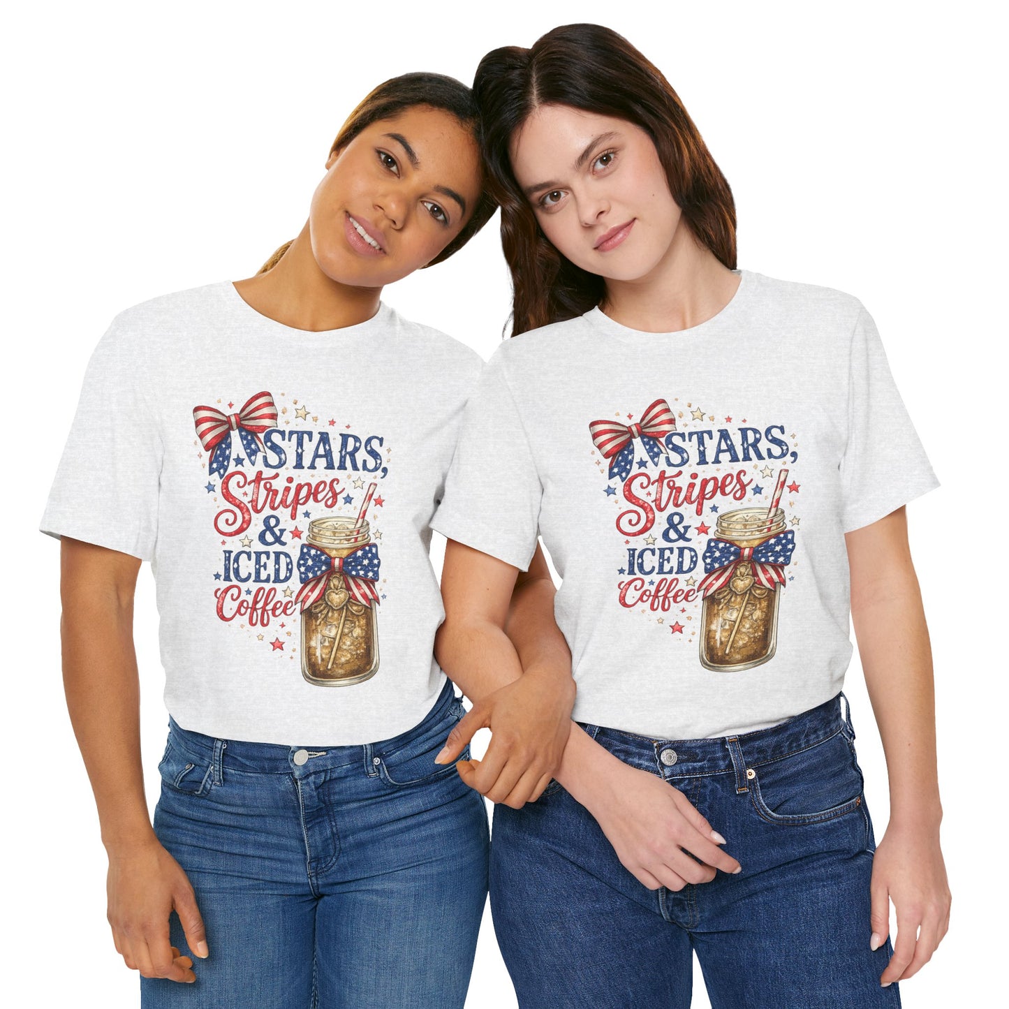 Stars Stripes & Iced Coffee Short Sleeve Tee