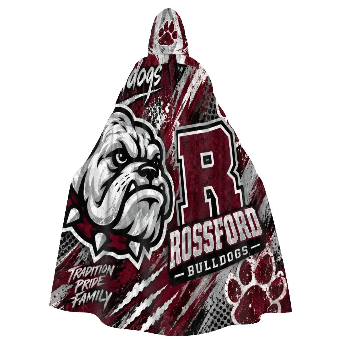 Rossford Bulldogs Hooded Cloak