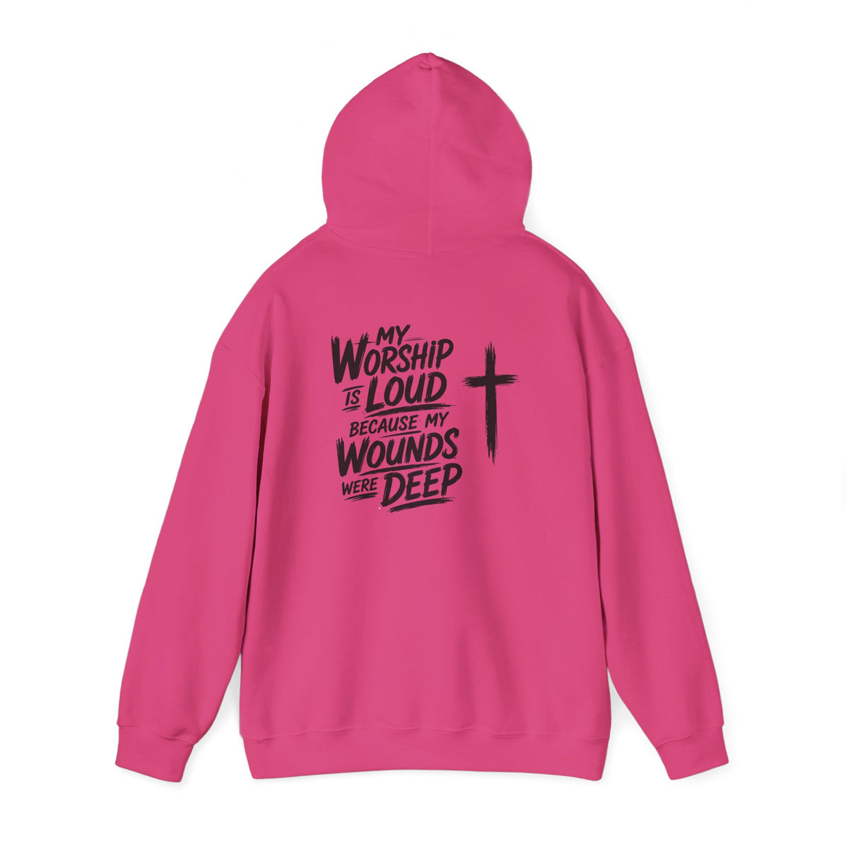 Brushstroke Cross Hoodie