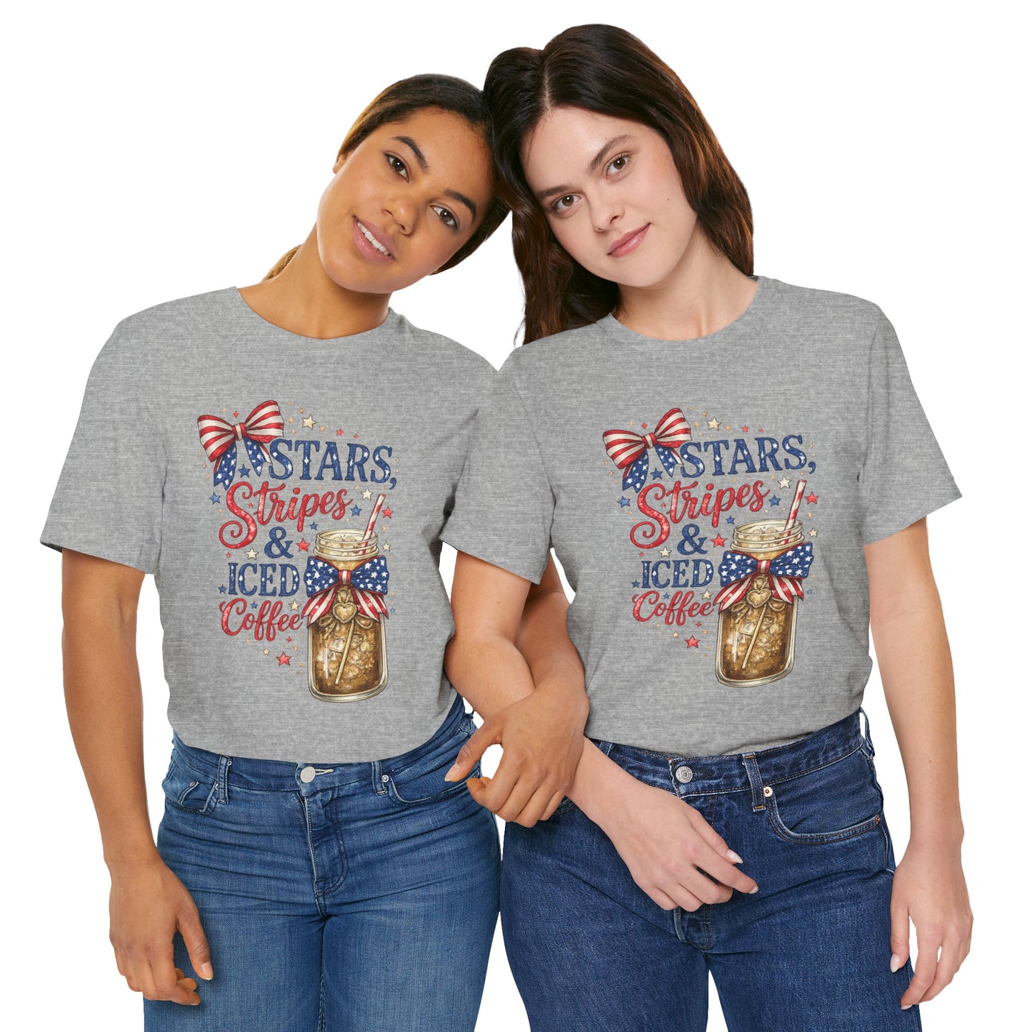 Stars Stripes & Iced Coffee Short Sleeve Tee