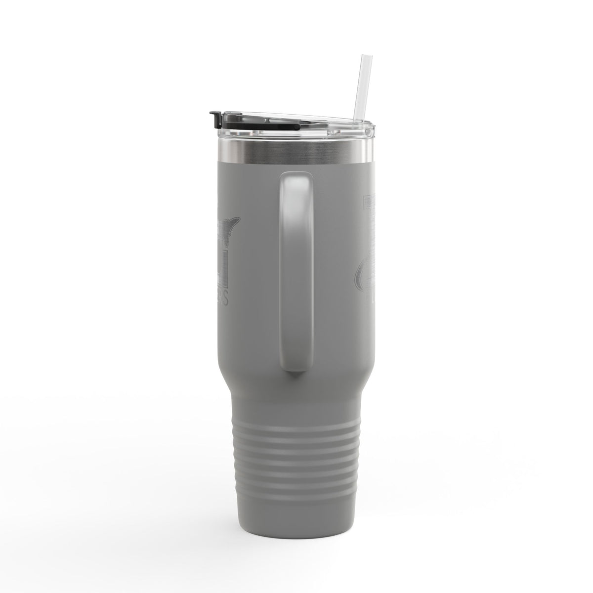 40oz Insulated Travel Mug — White Stainless Tumbler with 'FLYERS' Logo