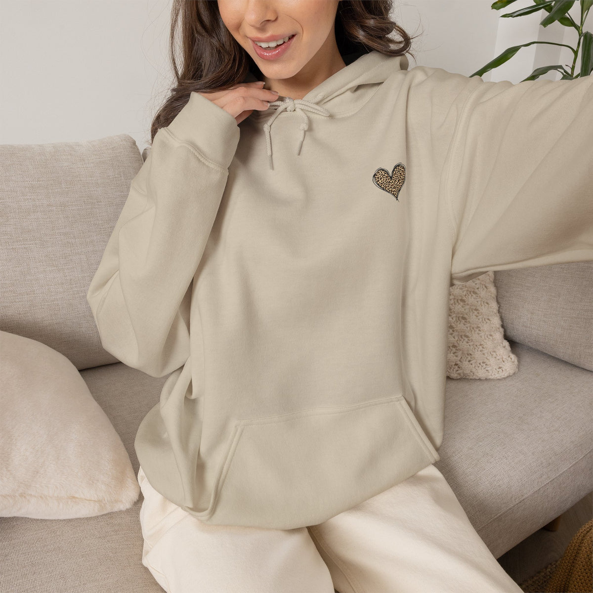 Leopard Heart Hoodie