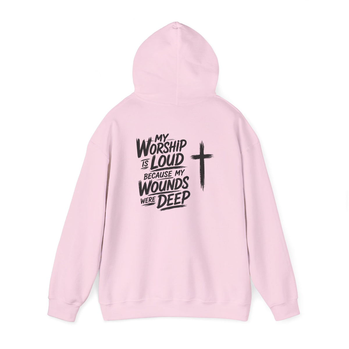 Brushstroke Cross Hoodie