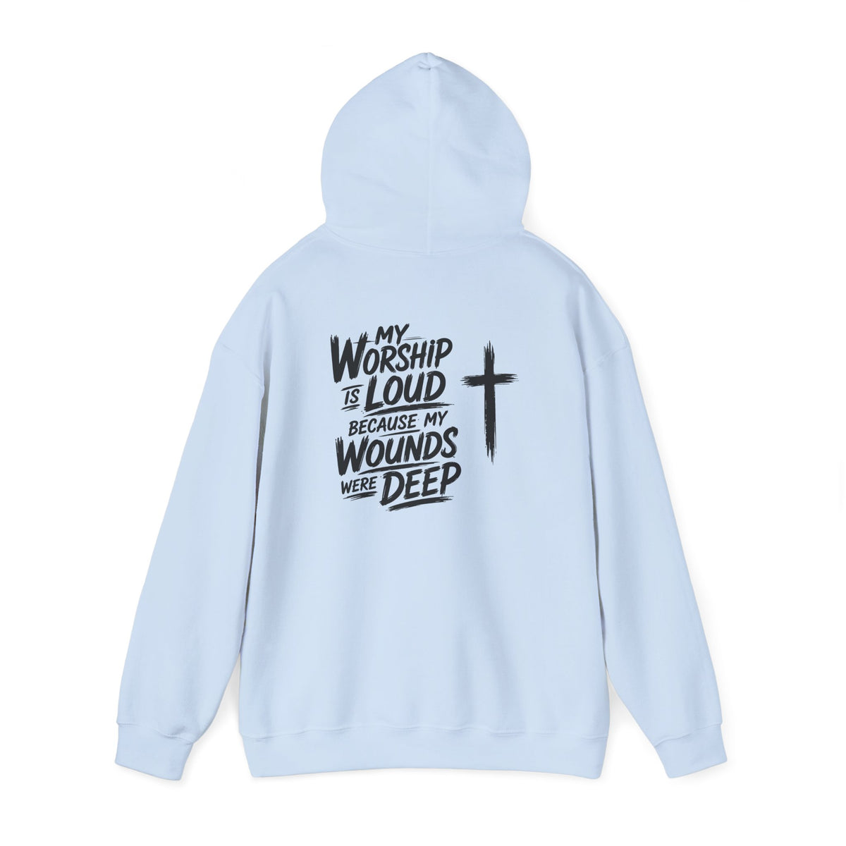 Brushstroke Cross Hoodie