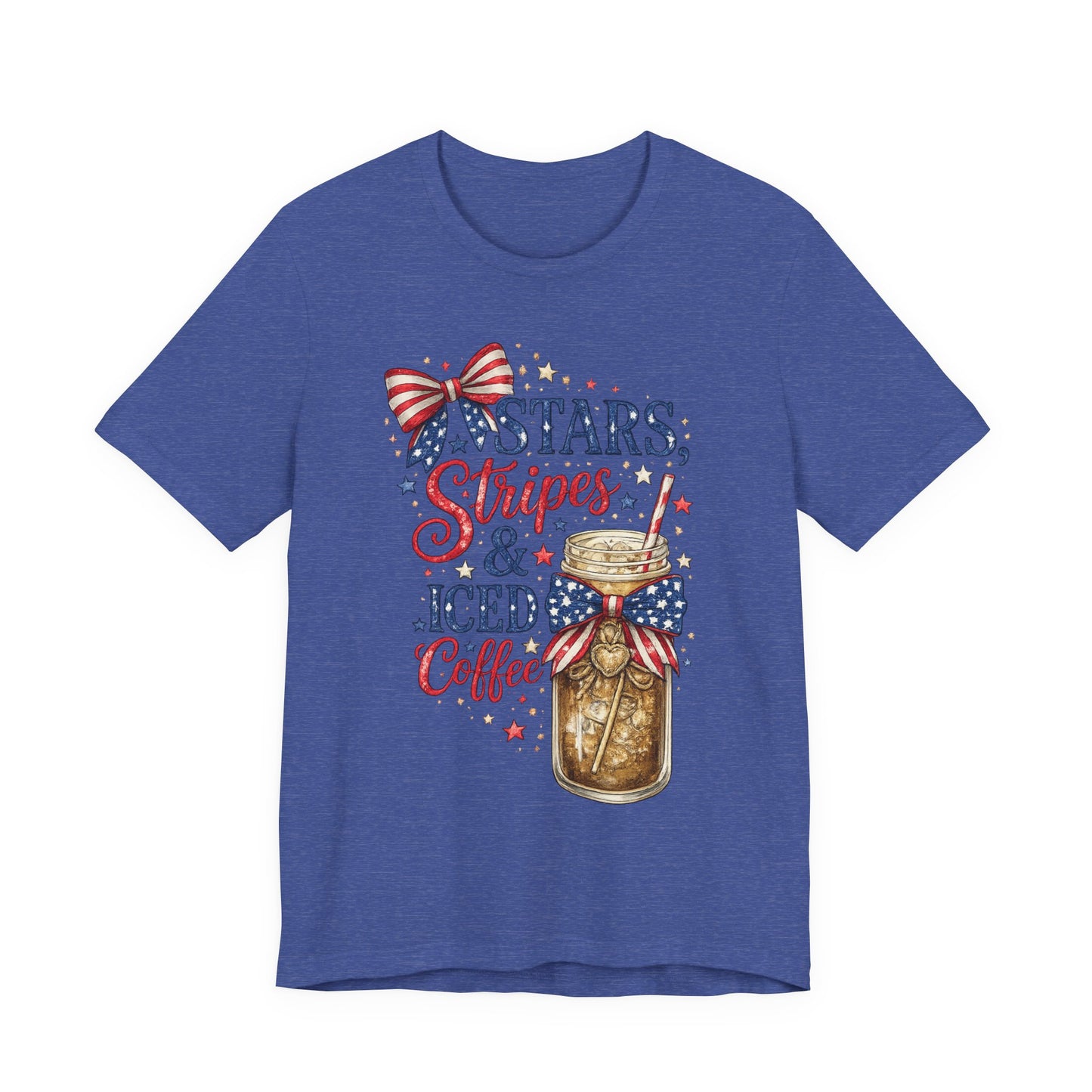 Stars Stripes & Iced Coffee Short Sleeve Tee