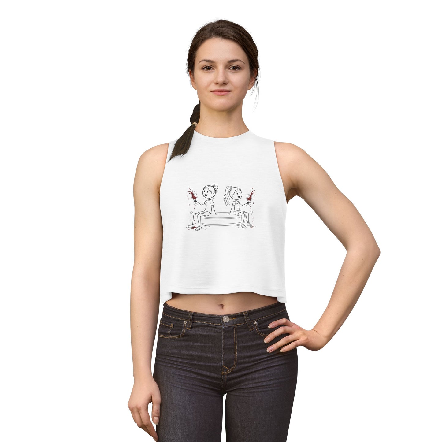 2 Chics Wine Challenge Crop Top
