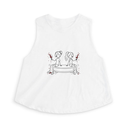 2 Chics Wine Challenge Crop Top