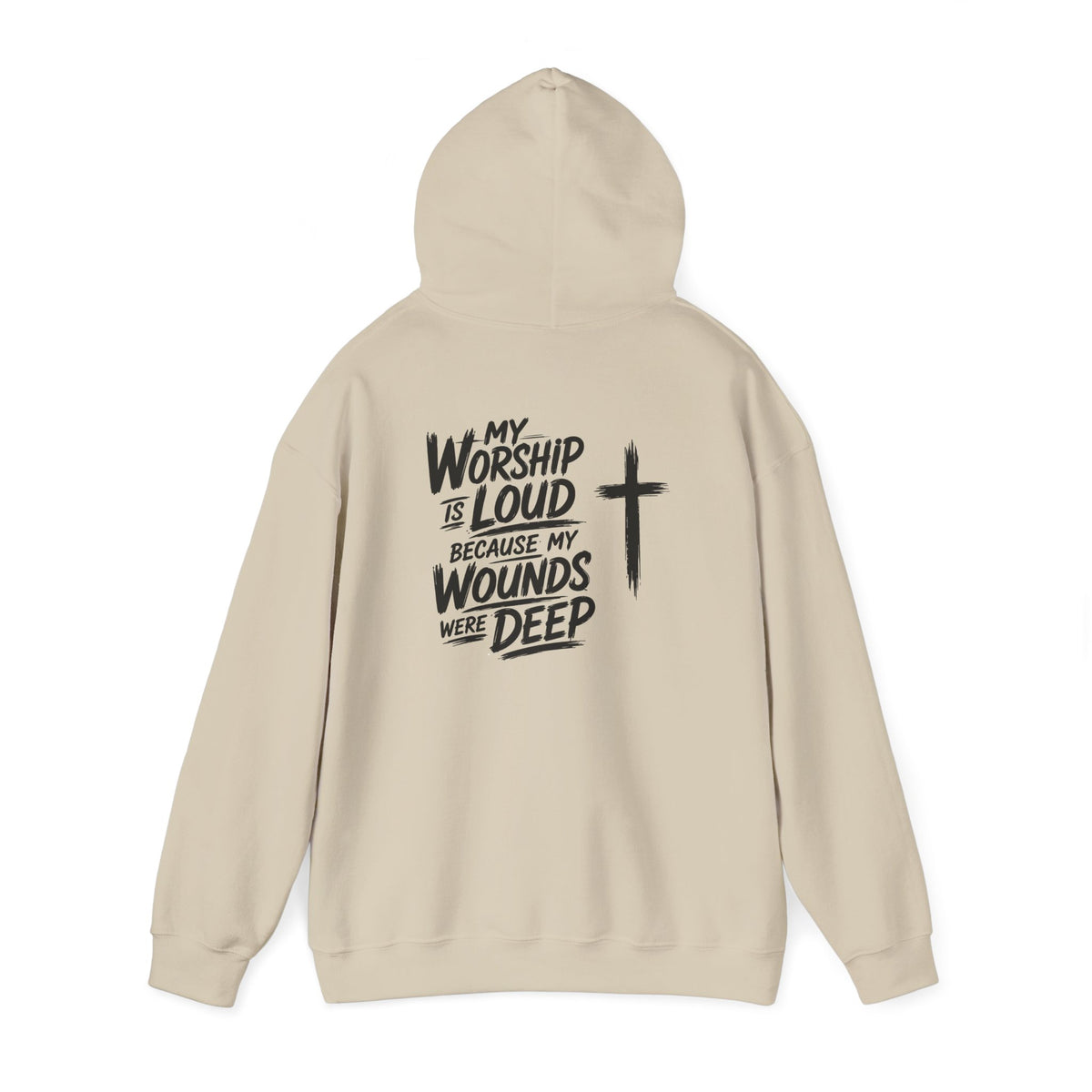 Brushstroke Cross Hoodie