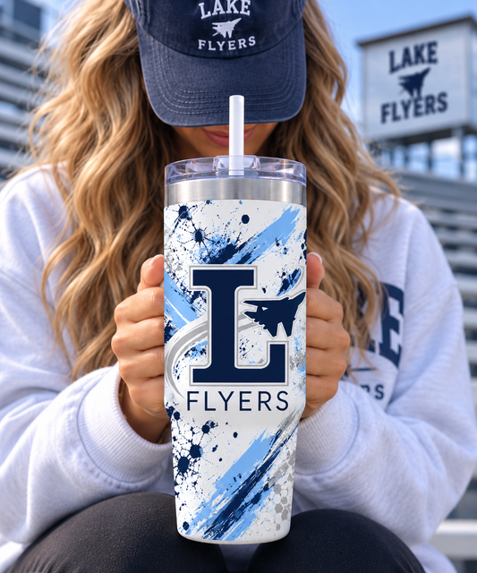 Lake Flyers Velocity with Handle and Straw (40oz)