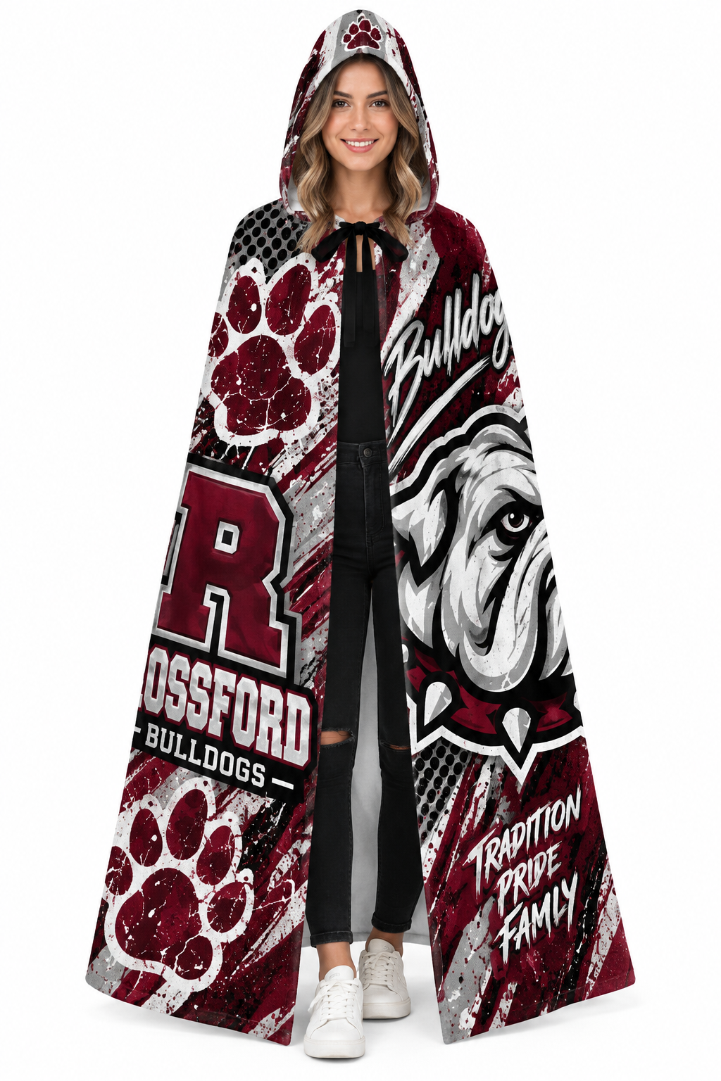 Rossford Bulldogs Hooded Cloak