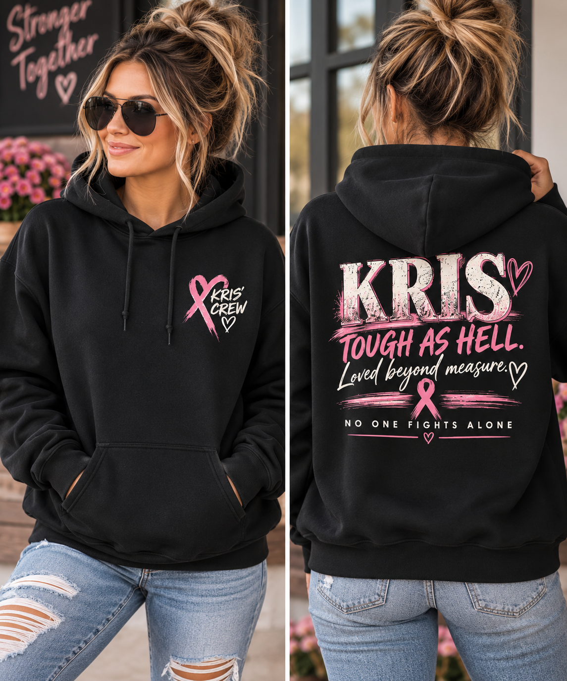Kris’ Crew — No One Fights Alone Hoodie