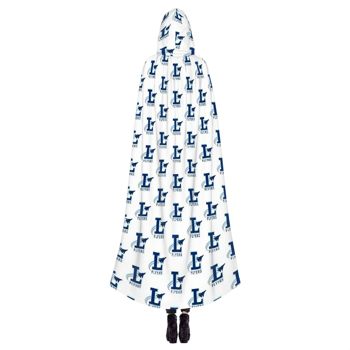 Lake Flyers Game Day Hooded Cloak – Blue & White Spirit Wear